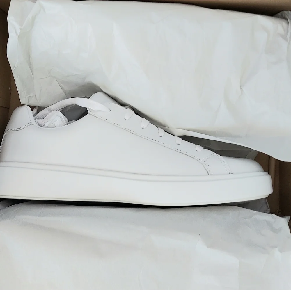 Cole Haan GC Daily Neutral White Leather Sneakers Women's Size 10 NWT Bridal